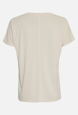 Moss Copenhagen Fenya Modal V neck Tee Oatmeal