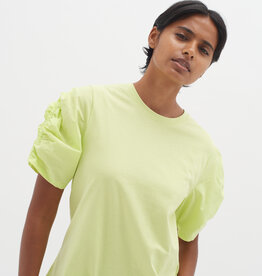 InWear Payana Woven Trim T-Shirt Lime Sorbet