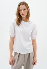 InWear Payana Woven Trim T-Shirt Pure White