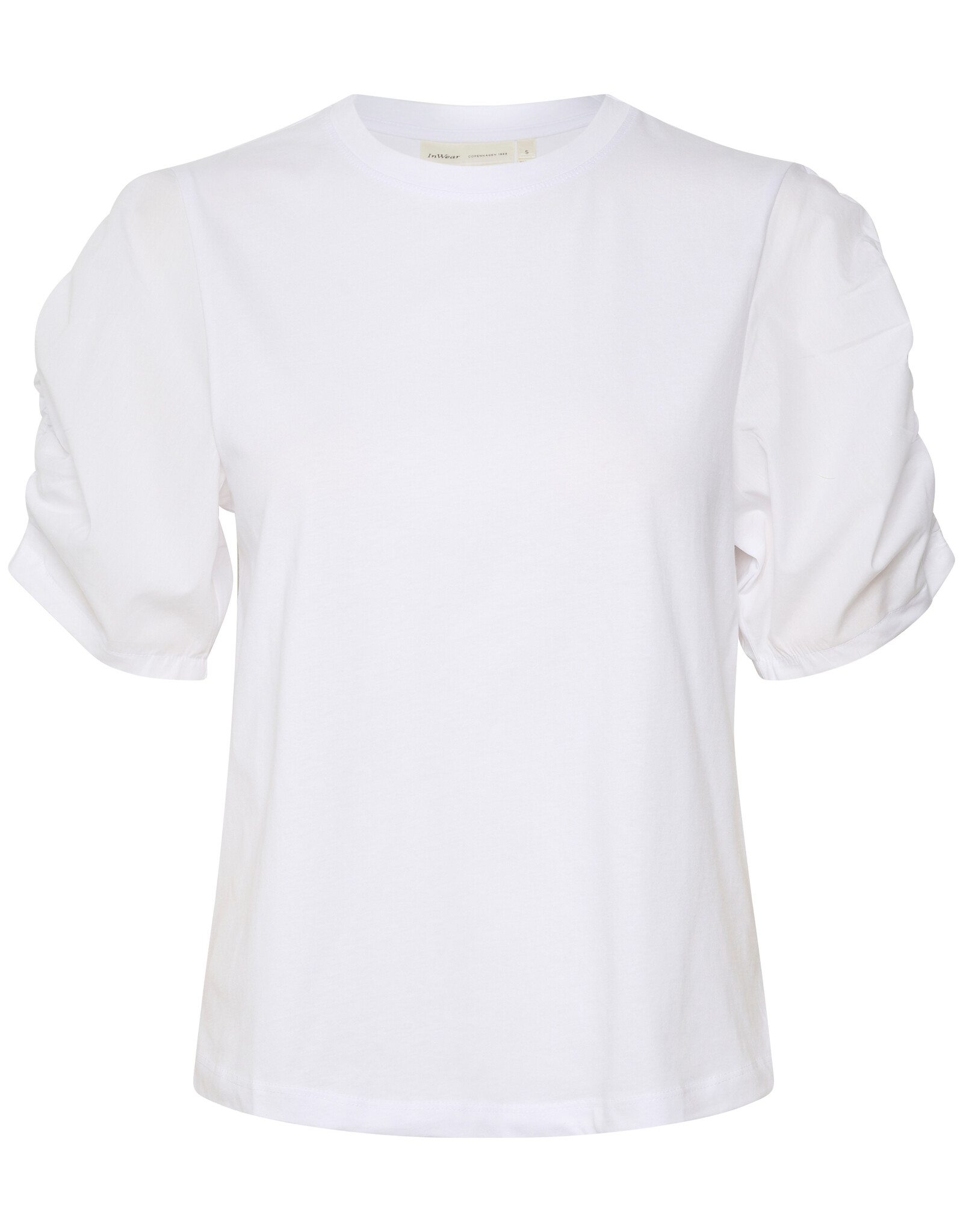 InWear Payana Woven Trim T-Shirt Pure White