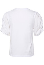 InWear Payana Woven Trim T-Shirt Pure White