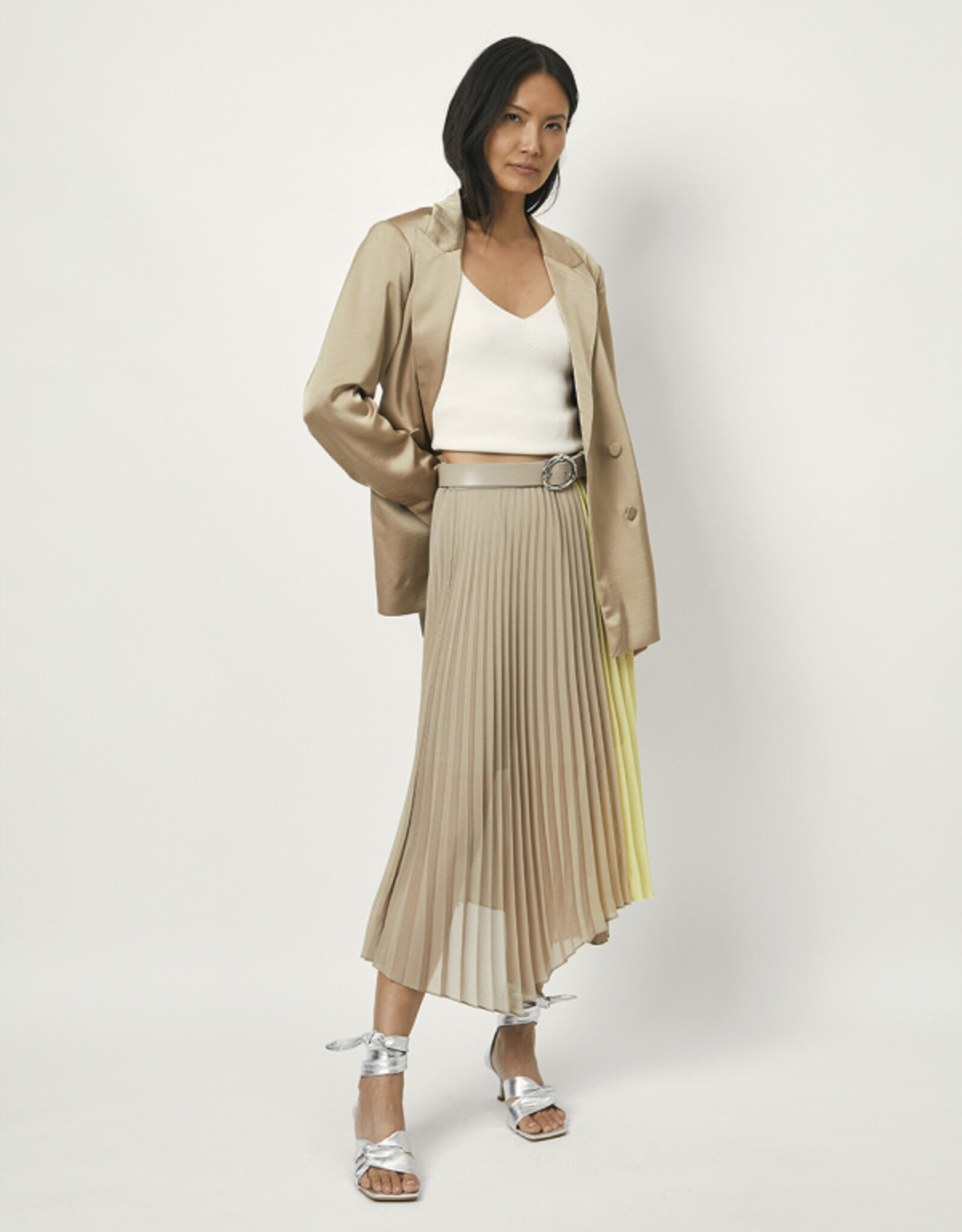 Dante 6 Faraway Colourblock Skirt Dry Sand