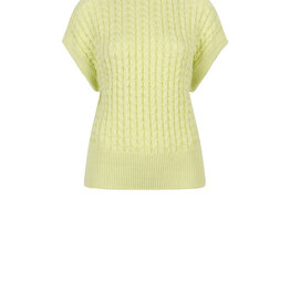 Dante 6 Cobra Cable Knit Top Bitter Lime