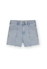 Homage Shorts With Cutseam Details Light Fresh Blue