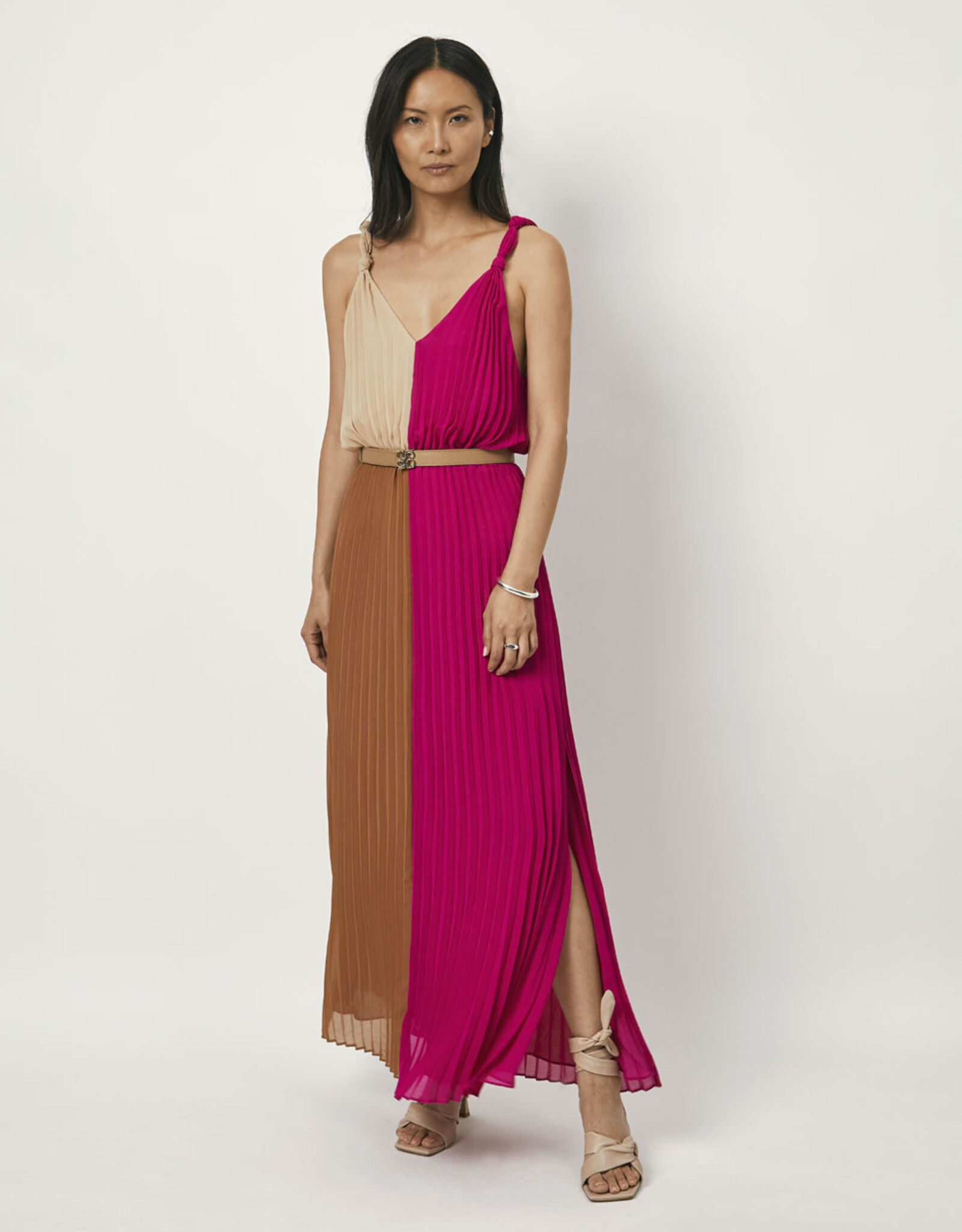 Dante 6 Ruelle Colourblock Dress Hibiscus Pink