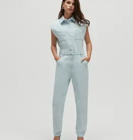 Homage Sleeveless Denim Jumpsuit Light Blue wash