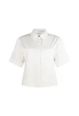 Aaiko Jannike Poplin Blouse Les Blancs