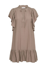 Co'Couture Tora Frill Dress Walnut