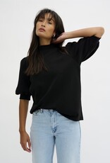 My Essential Wardrobe The Puff Blouse Black