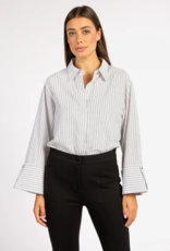 Aaiko Elda Stripe Blouse Les Blancs