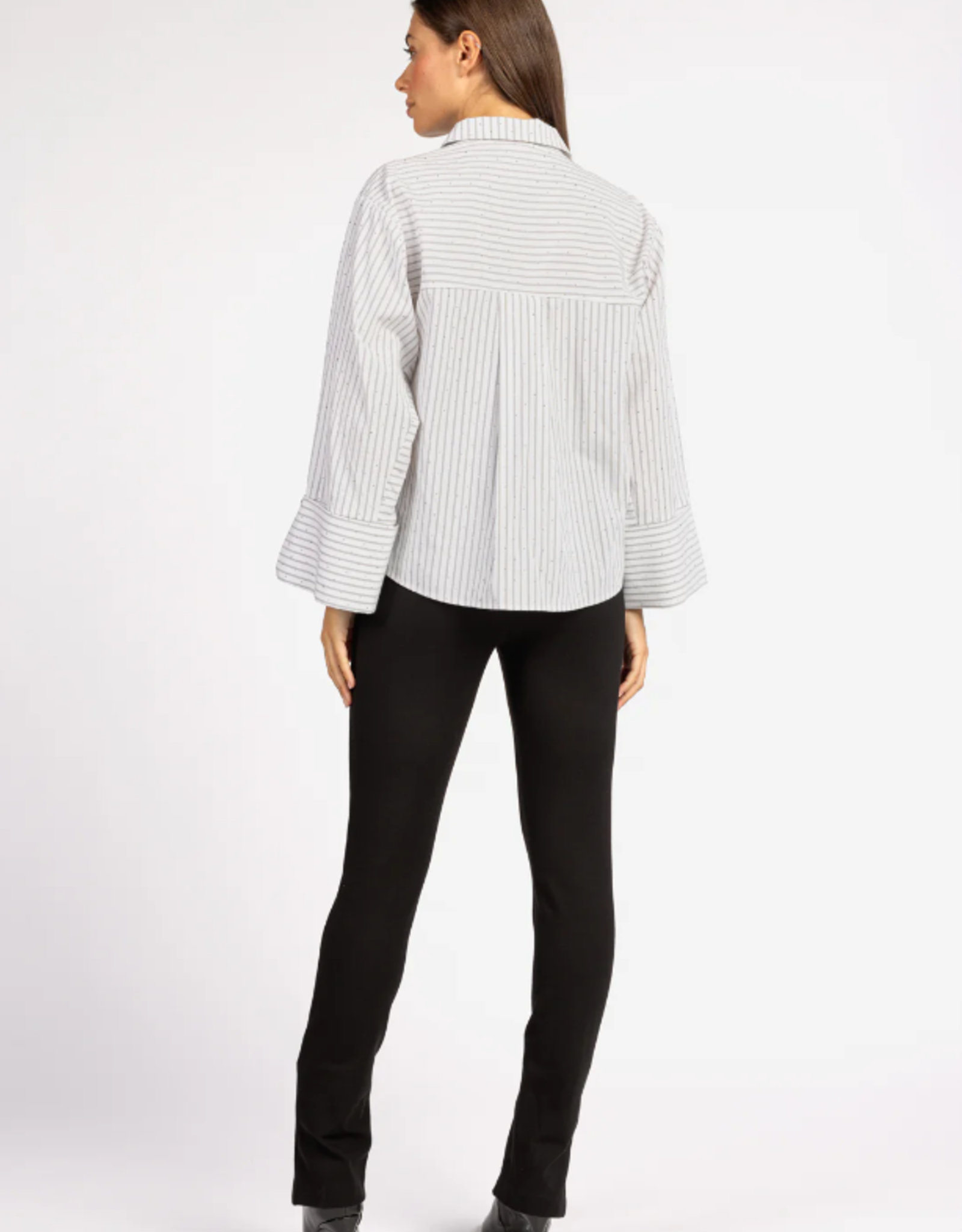 Aaiko Elda Stripe Blouse Les Blancs