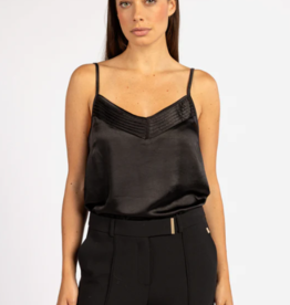 Aaiko Shreya Satin Singlet Black