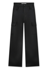 Homage Flowy Coated Cargo Jeans Black Coated