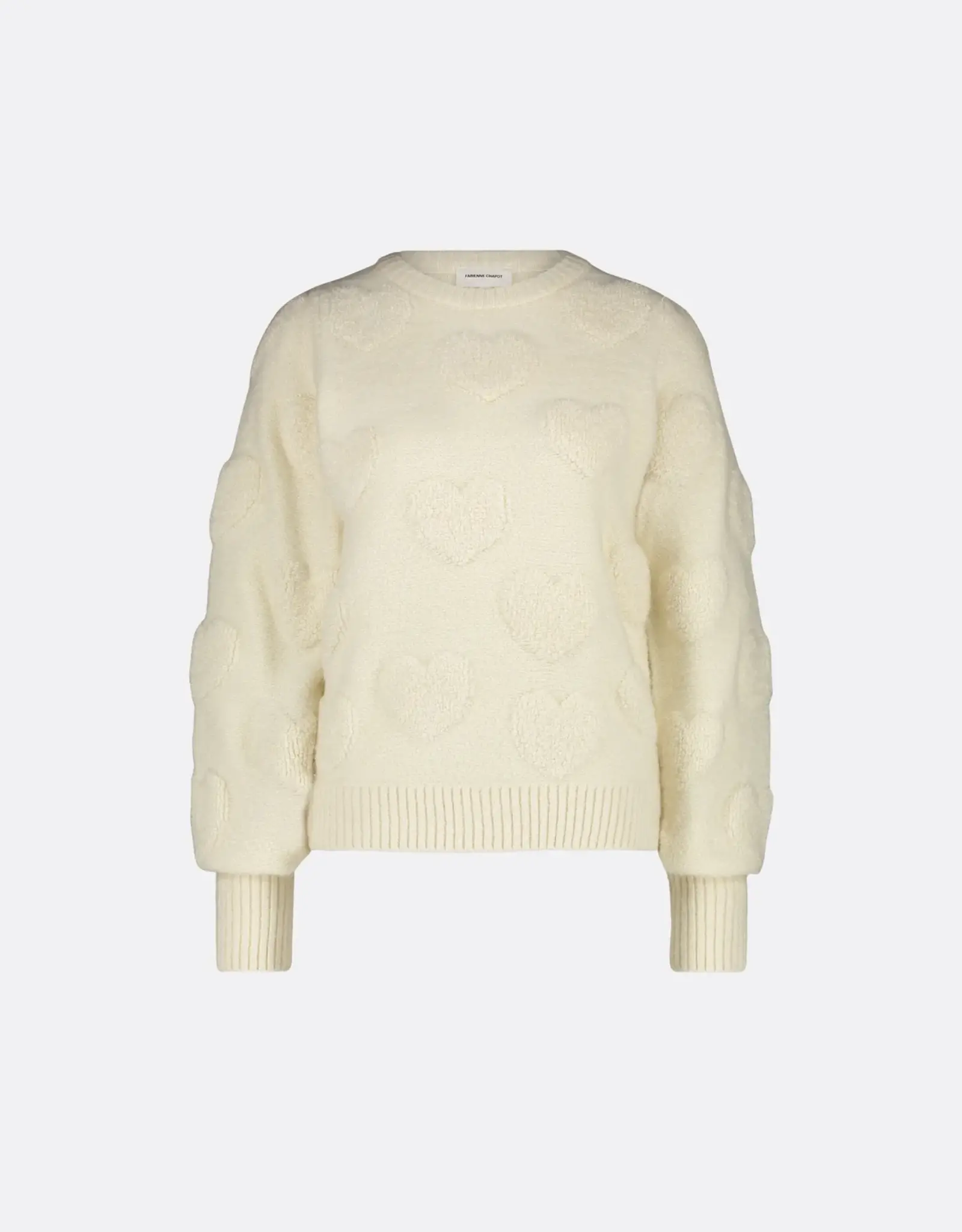 Fabienne Chapot Bibian Heart Pullover Warm White