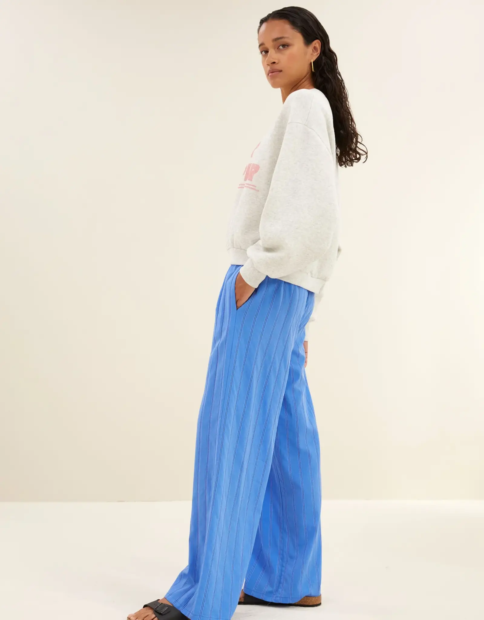By Bar Bibi Trouper Sweater Light Grey Melee