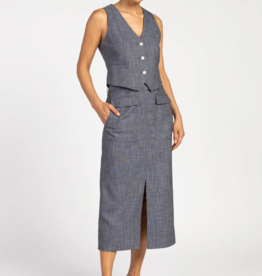 Aaiko Salana Skirt Denim Blue