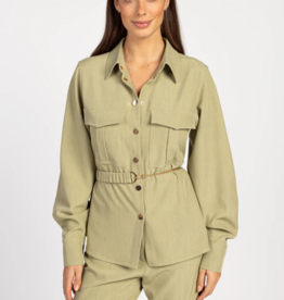 Aaiko Zoe Blouse Linden Green