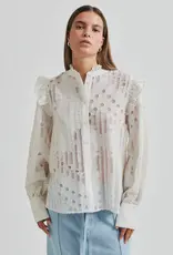 Second Female Nete Frill Shirt Coconut Milk
