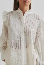 Second Female Nete Frill Shirt Coconut Milk