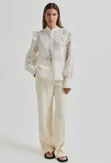 Second Female Nete Frill Shirt Coconut Milk