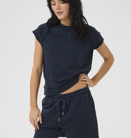 My Essential Wardrobe Sara Boxy Tee Dark Sapphire Blue