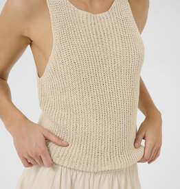 My Essential Wardrobe Diva Knit Top Almond Milk