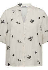 Co'Couture Colleen SS V-Shirt Off White