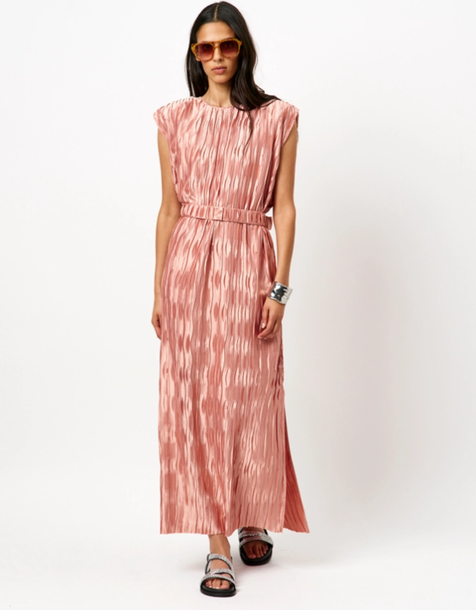 Dante 6 Lexis Plisse Maxi Dress Antique Blush
