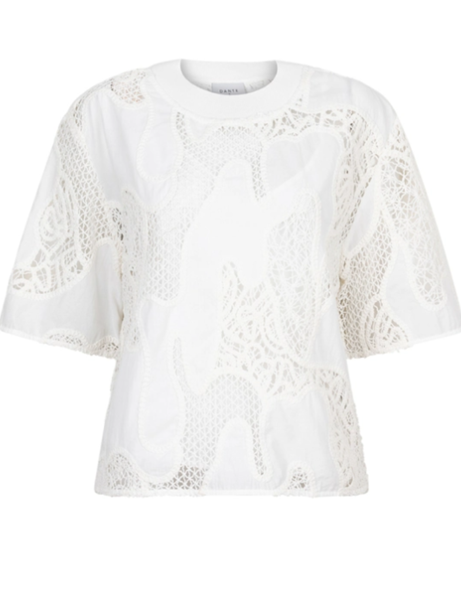 Dante 6 Loire Embroidered T-Shirt Milk White