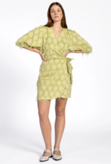 Aaiko Florica Fringe Dress Dark Citrus