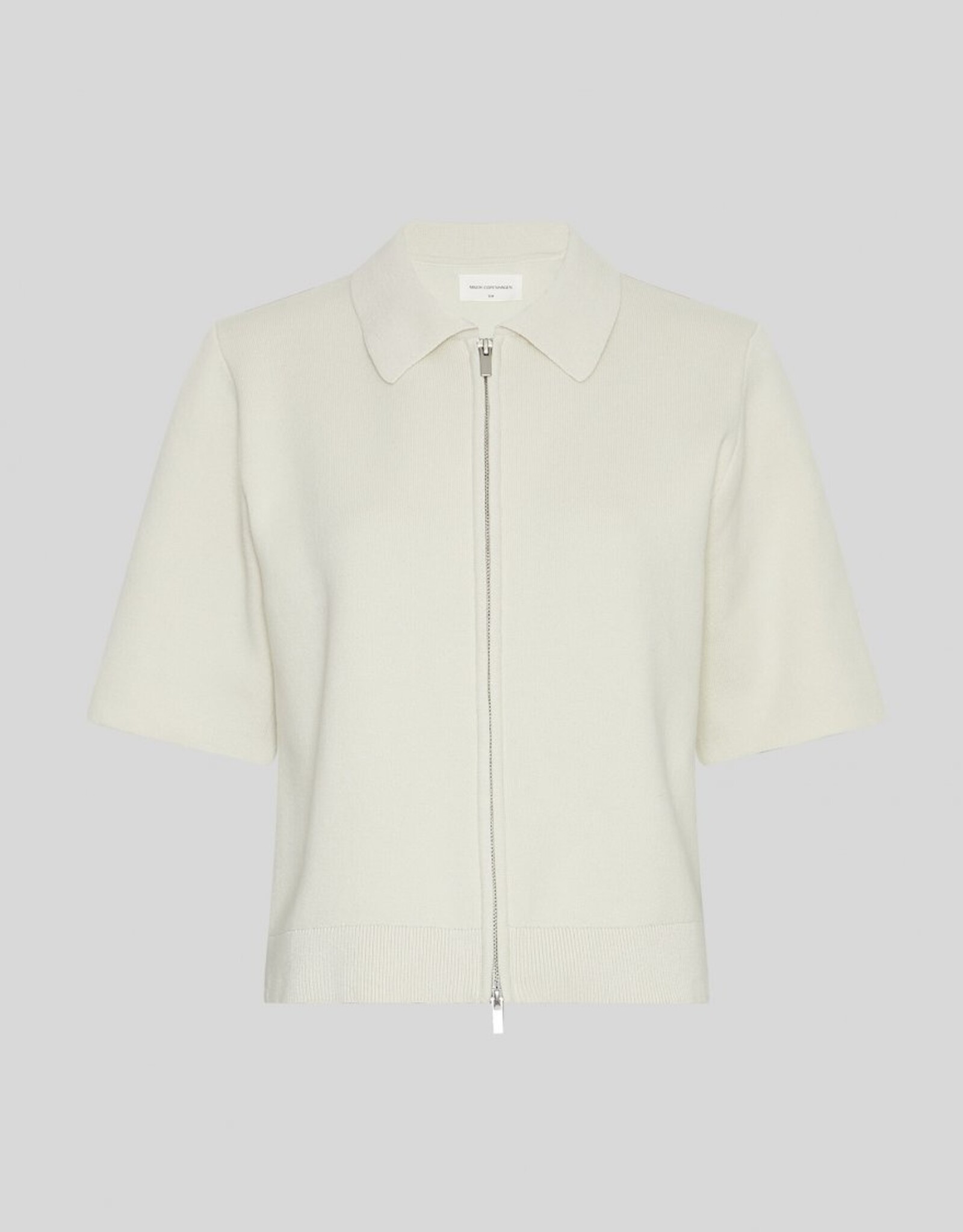 Moss Copenhagen Trinity 2/4 Zip Cardigan Turtledove