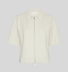 Moss Copenhagen Trinity 2/4 Zip Cardigan Turtledove