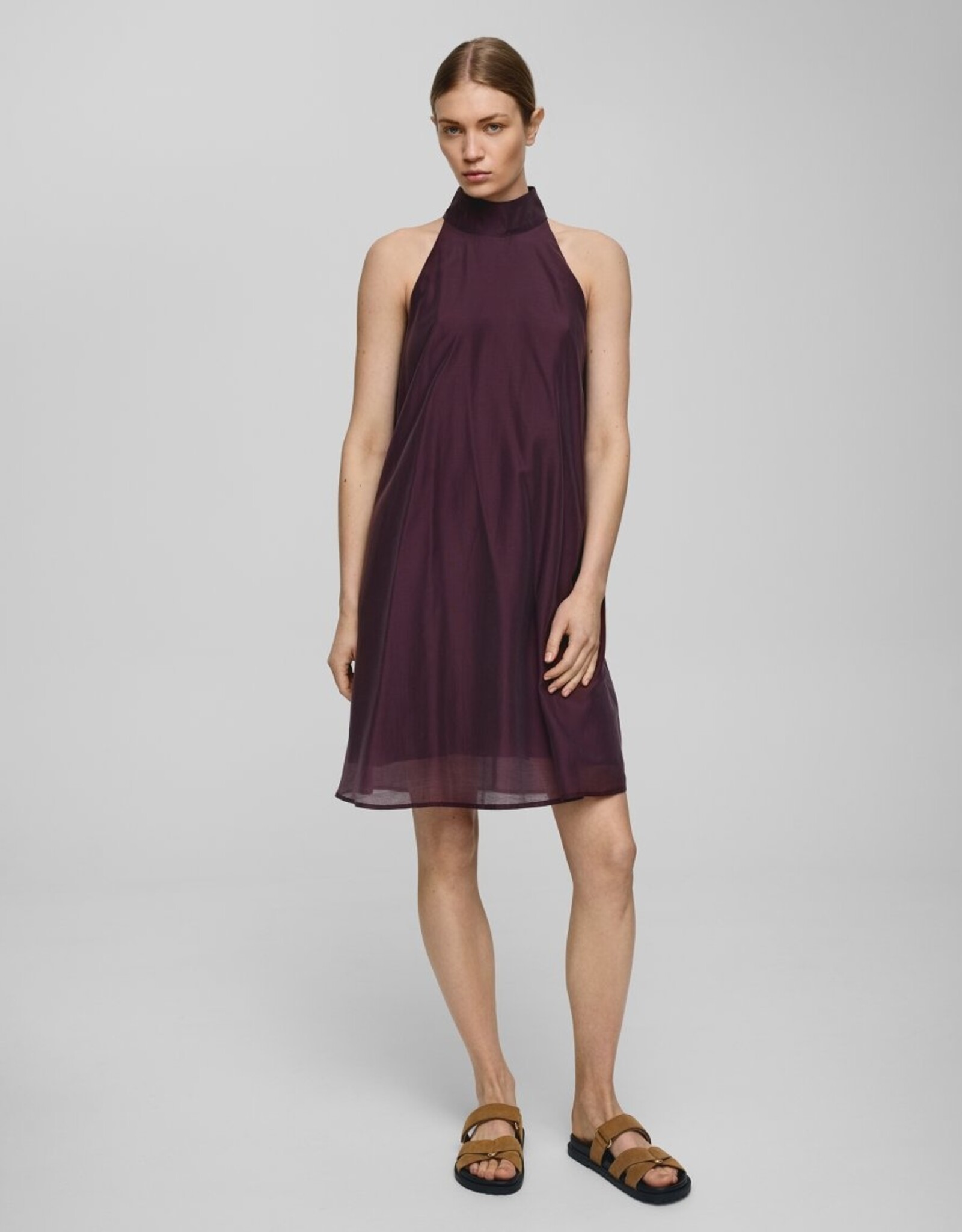 Moss Copenhagen Alithea Faustina SL Dress Fudge