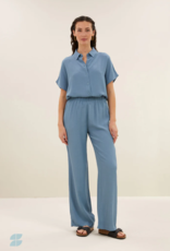 By Bar Robyn Viscose Pants Blue Stone
