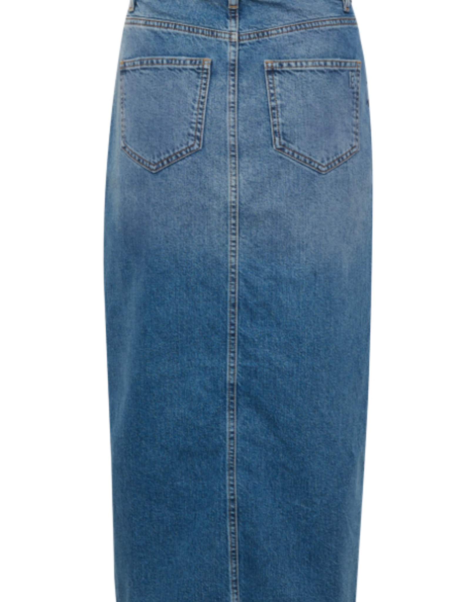 My Essential Wardrobe Louis Wrap Skirt Medium Blue Retro
