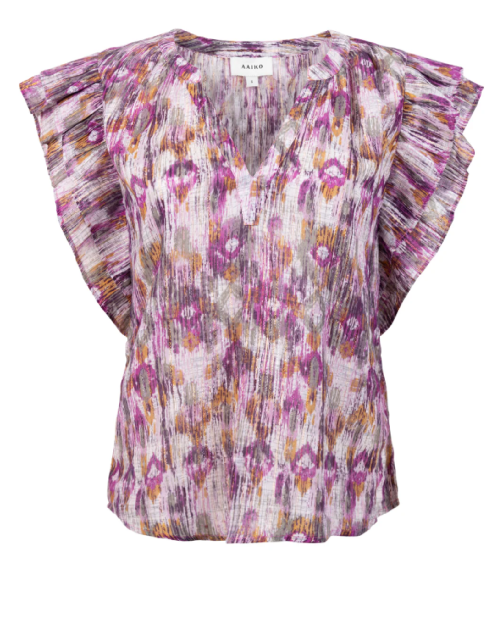Aaiko Yaella Ikat Top Wildrose