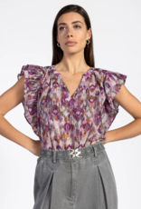Aaiko Yaella Ikat Top Wildrose