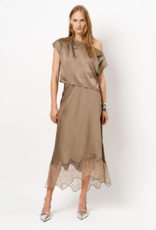 Dante 6 Roam Satin Drapey Top Stone