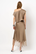 Dante 6 Roam Satin Drapey Top Stone