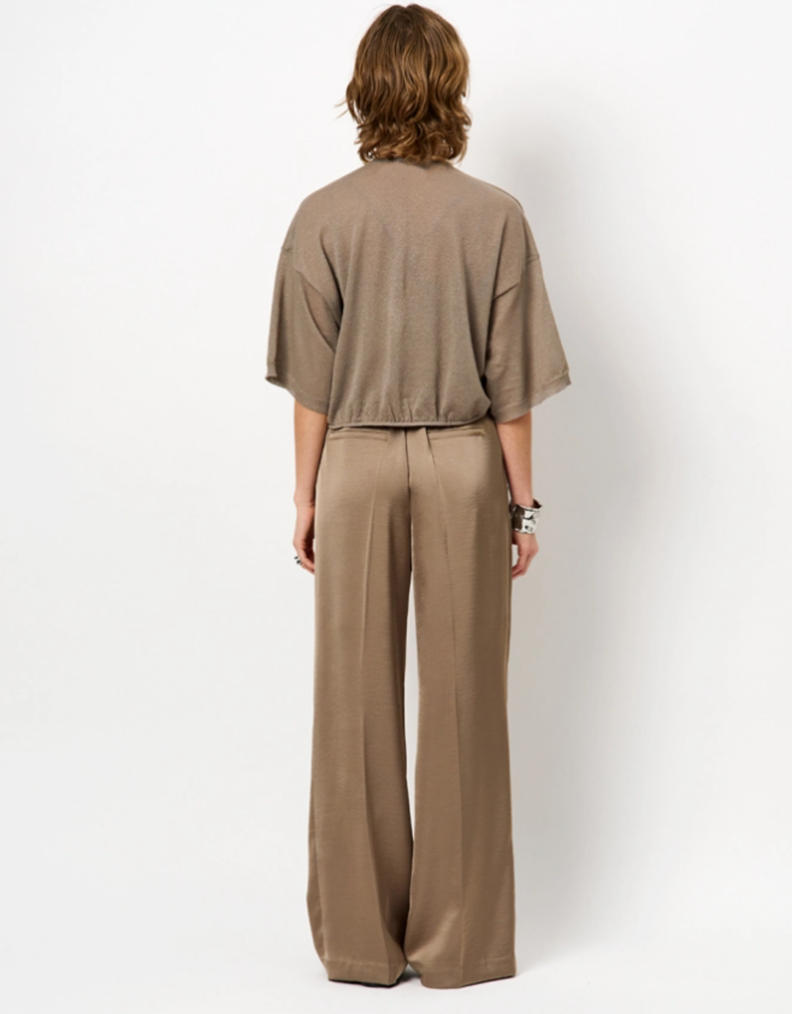 Dante 6 Jules Satin Smart Pants Stone