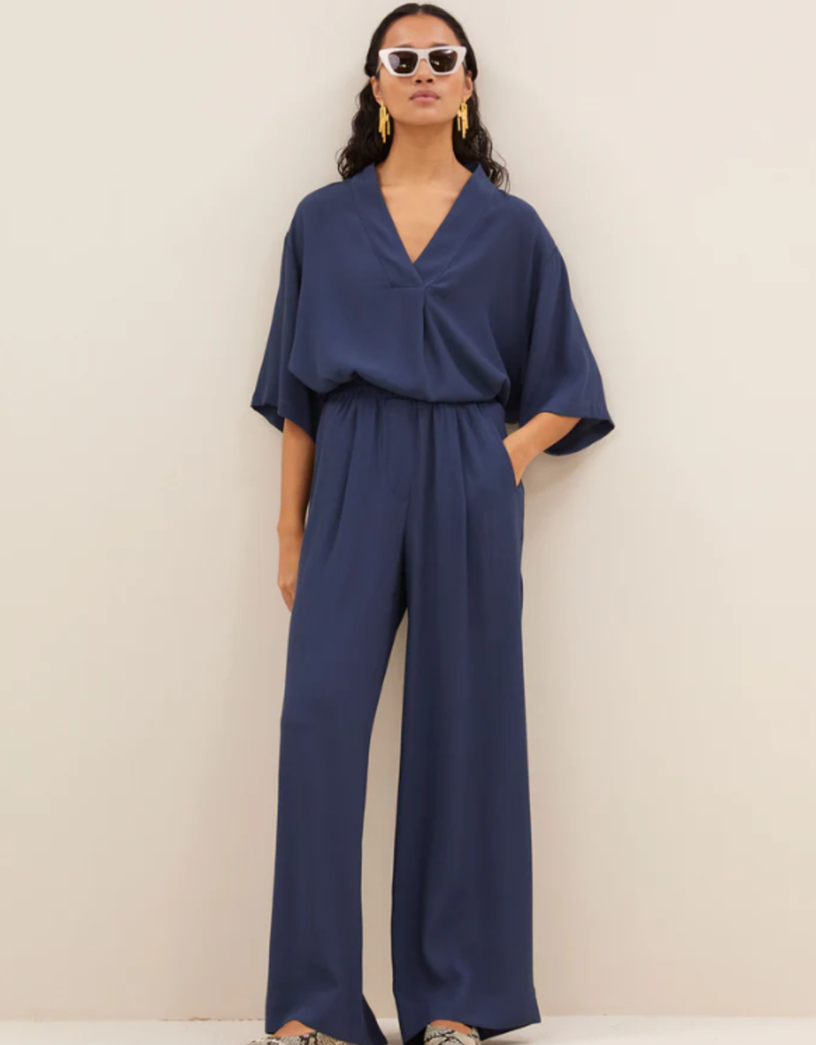 By Bar Benji Viscose Pants Winter Blue