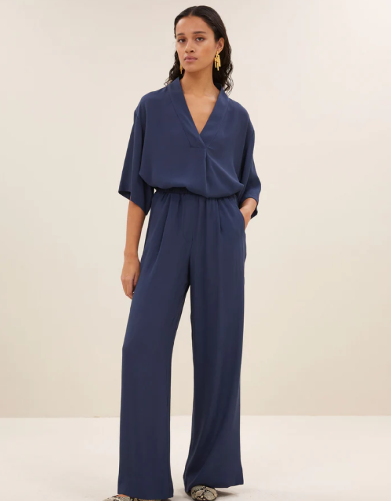 By Bar Benji Viscose Pants Winter Blue