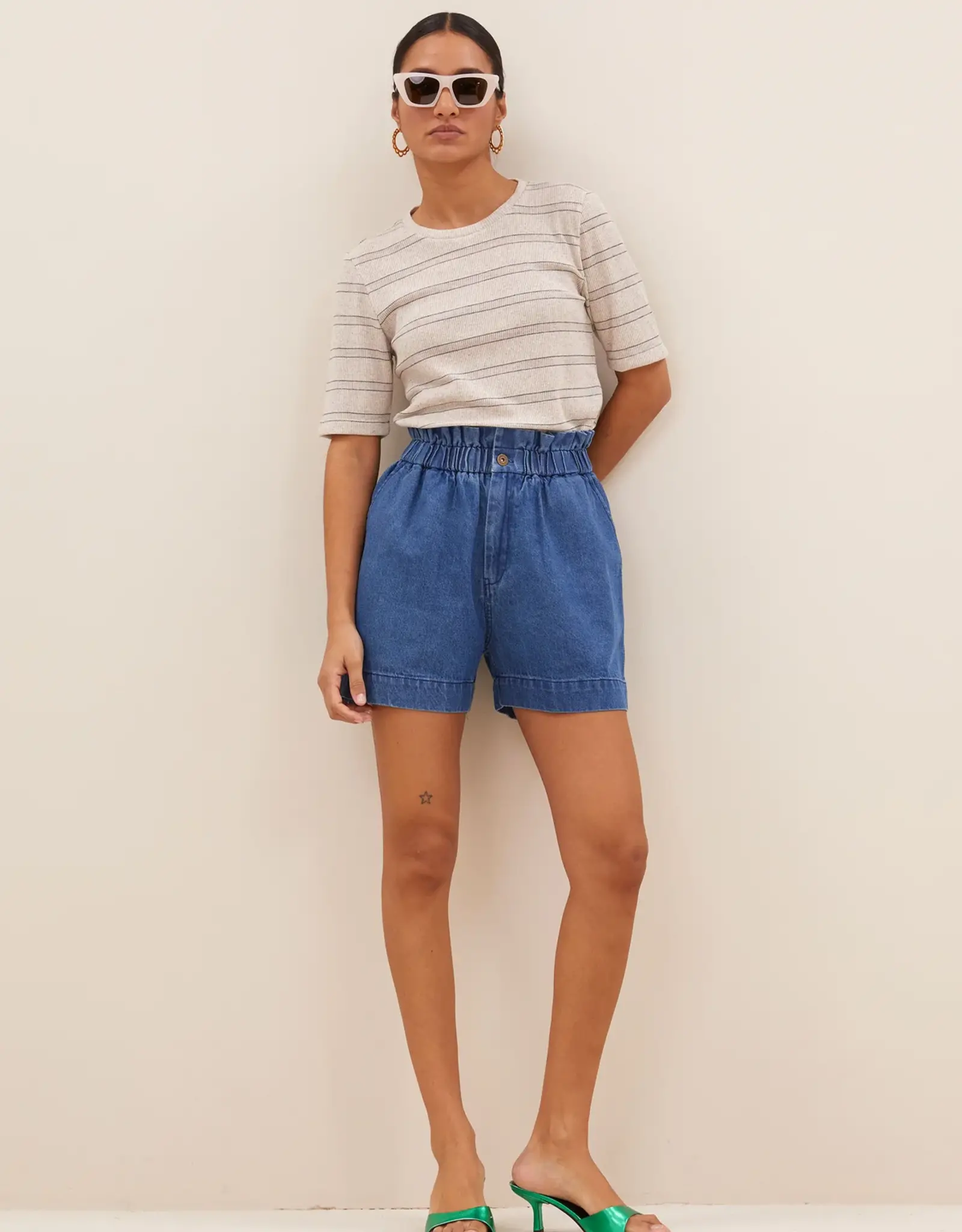 By Bar Leon Denim Short Medium Denim