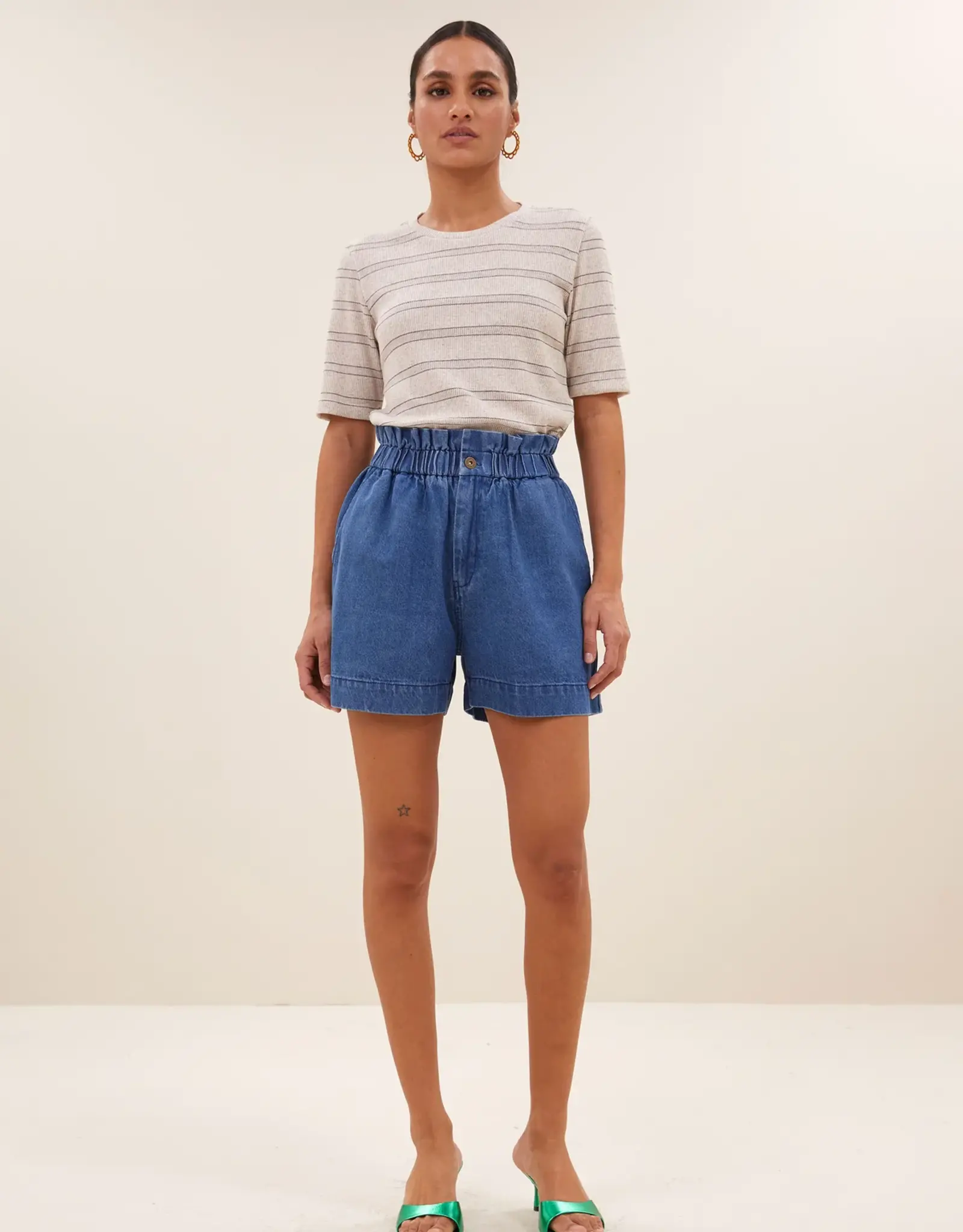 By Bar Leon Denim Short Medium Denim