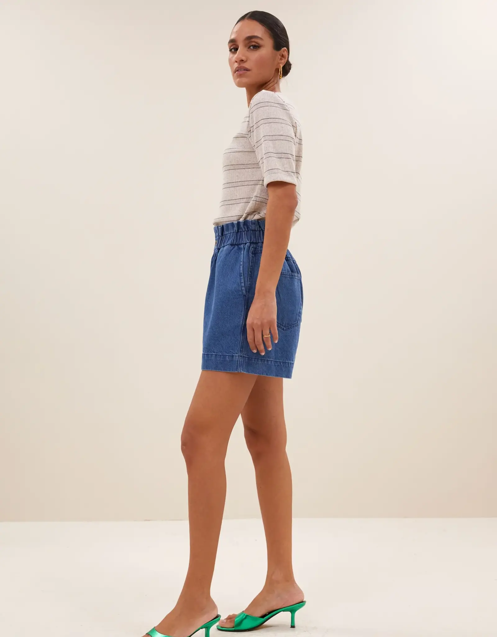 By Bar Leon Denim Short Medium Denim