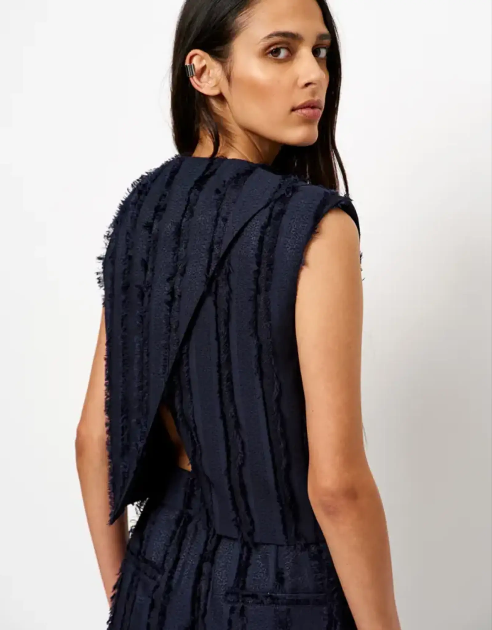 Dante 6 Kalina Fil Coupé Gilet Nocturnal Blue
