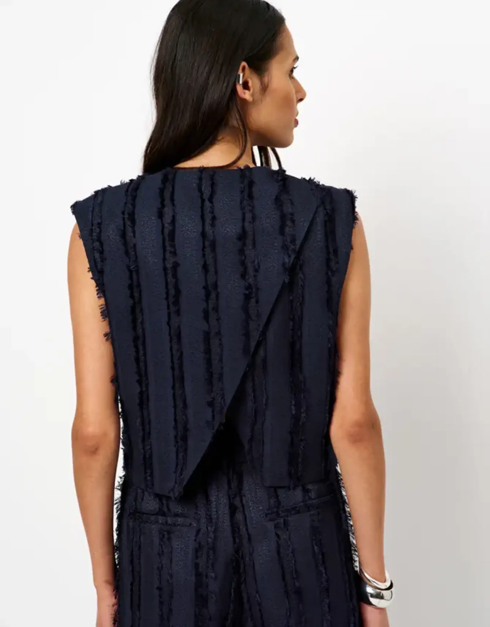 Dante 6 Kalina Fil Coupé Gilet Nocturnal Blue