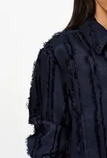 Dante 6 Jasmine Fil Coupé Bomber Jacket Nocturnal Blue