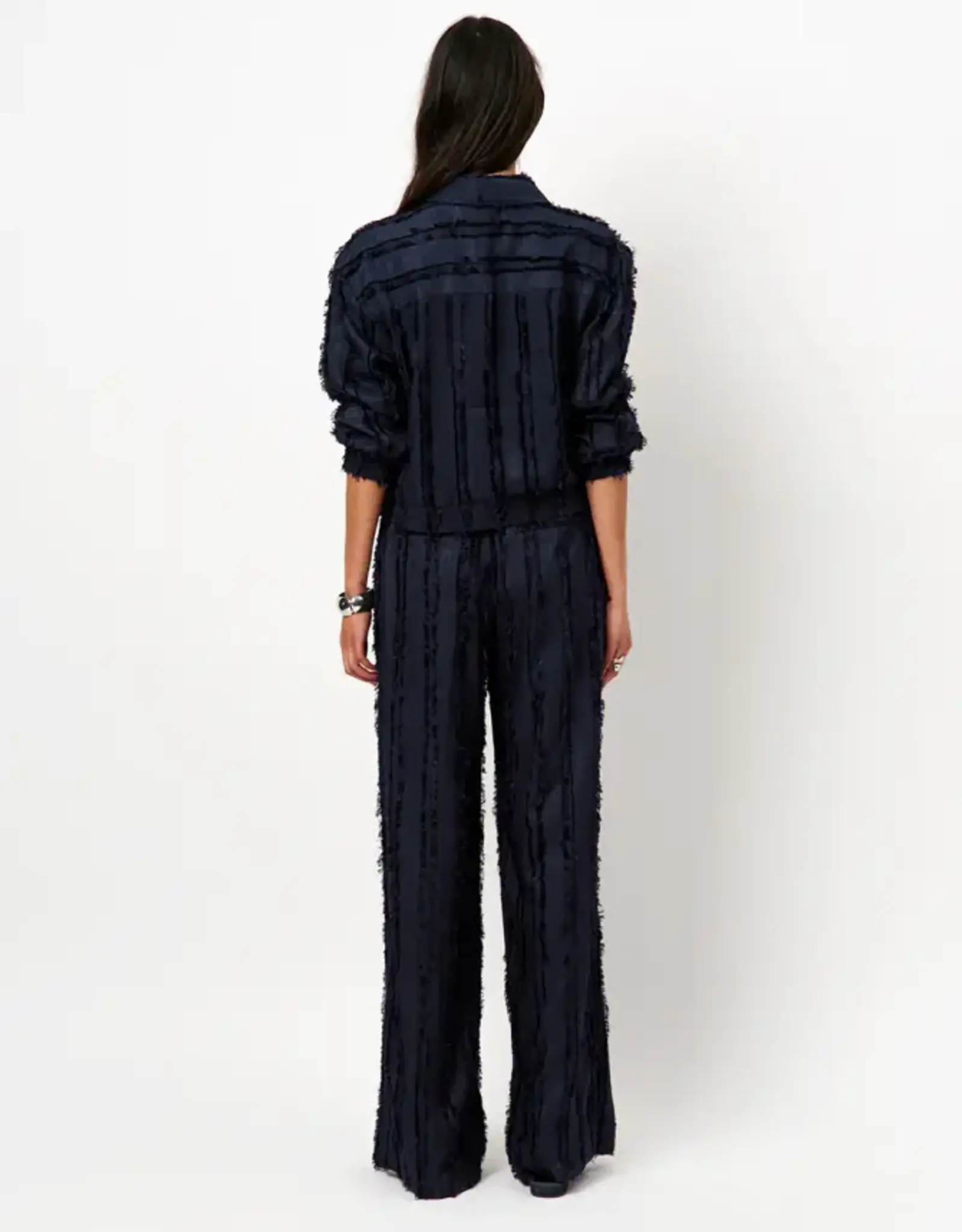 Dante 6 Jasmine Fil Coupé Bomber Jacket Nocturnal Blue