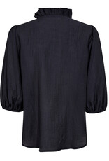 Co'Couture Anika Frill ss Shirt Navy